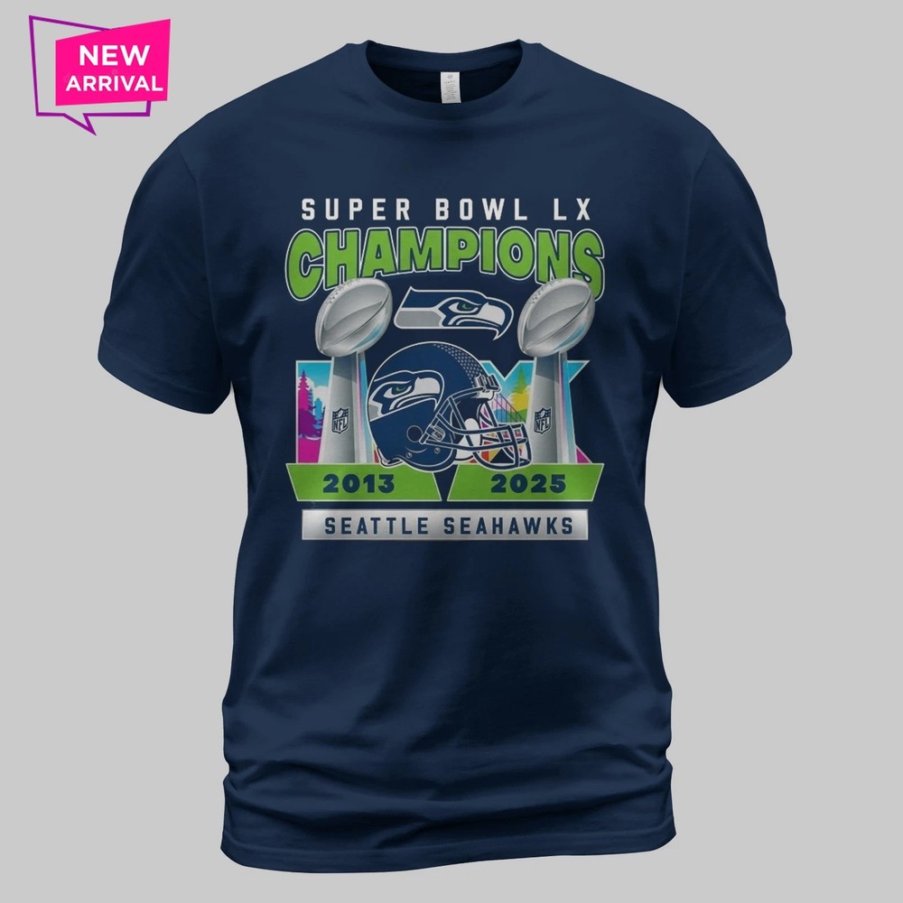 Seahawks Bowl LX Champns 2x Limited TShirt – Size S to 5XL