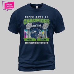 Seahawks Bowl LX Champns 2x Limited TShirt – Size S to 5XL