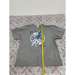 Shohei Ohtani MLB Players 17 Gray Graphic T-Shirt Delta Pro Weight 2XL