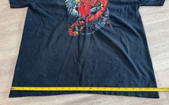 Vintage 1994 Liquid Blue Red and Blue Dragons Black shirt Large