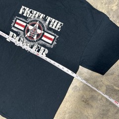 Vintage “Fight The Power” Y2K Rufnek T-Shirt Black XXL Hardcore
