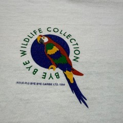 Vintage 90s Bye Bye Cozumel Mexico Wildlife Parrot Animal Graphic T-Shirt Large