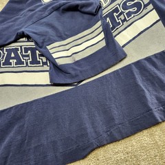 Vintage 90s New England Patriots Shirt Men XL AOP Salem Sports Single Stitch NFL