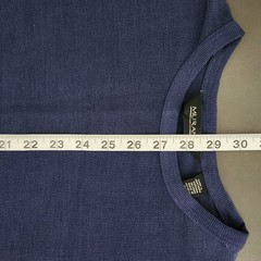 MURANO Men’s Blue Textured Knit Crew Neck Short Sleeve Shirt Size XL