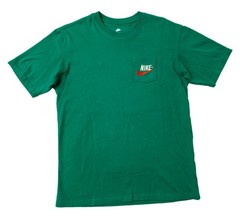 Nike Pocket Tee Max 90 Phantom Shirt Mens Small Malachite Embroidered Loose Fit