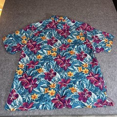 Tommy Bahama 100% Silk Hawaiian Shirt XXL Tropical Floral Camp Button Up Mens