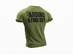Men’s Graphic Fck Around and Find Out Rude Sarcastic Offensive Funny T Shirt