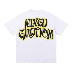 Mixed Emotio Graphic Tee Shirt white Short Sleeve S-M-L-XL