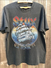 Styx Band Concert – US Tour 1977 Graphic Charcoal Unisex T shirt Vtg