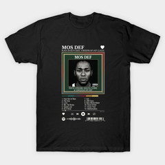 Yasiin Bey Mos Def T-Shirt Tracklist Music Player Vintage Hip Hop Rap Graphic