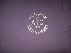 Arizona Jean T-Shirt Mens Long Sleeve High Rise High Reward Tee 2 sided Purple