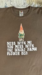 Vintage Fruit of the Loom Brown Gnome Graphic T-Shirt