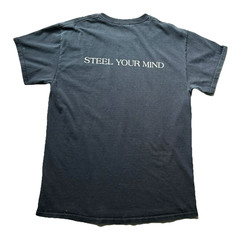 Rhetoric Hardcore Punk Band T Shirt Sz M Black “Steel Your Mind” CTHC WMHC Stain