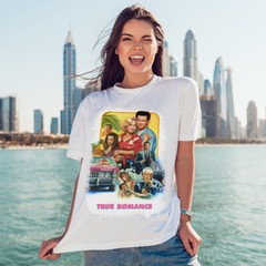 True Romance (1993) Movie Poster Inspired T-Shirt Retro 90s Tee Unisex