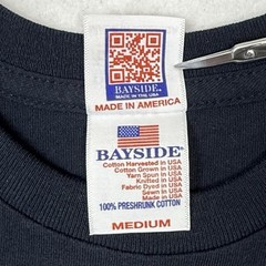 New Bayside America Navy T-Shirt Men’s Black Medium Directional Ship Midshipmen