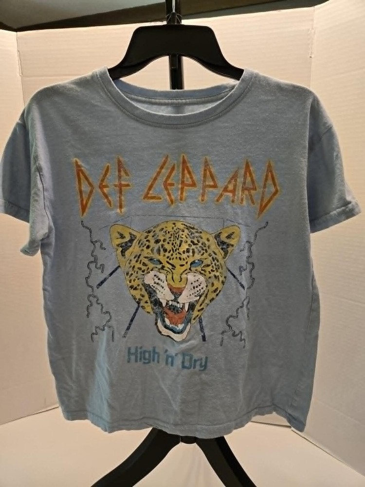 Def Leppard High ‘n’ Dry Graphic Band T-Shirt-100% Cotton- Size S