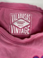 Valabasas Vintage No Storm Last Forever Graphic Pink T-Shirt Medium