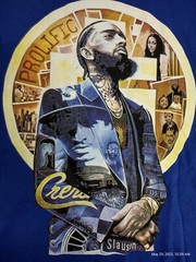 NIPSEY HUSSLE Tribute T-shirt Artist BK Size S