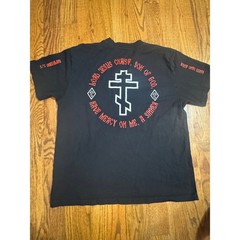 SC Irregulars 1984 Jesus Prayer Orthodox Cross Graphic T-Shirt Black XL USA Made