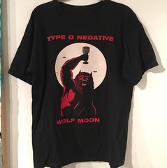 RARE vintage 1996 Type O Negative Wolf Moon Cotton Black Men S-4XL T-shirt C103