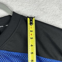 HBCU Pepsi Challenge Football Jersey Blue Size M Cropped Mesh Fabric Graphic