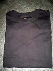 Hanes Beefy-T Unisex Heavyweight Cotton T-Shirt, XL, Black Machine Washable NEW