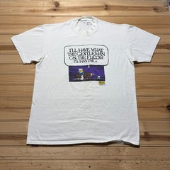 Vintage 1986 Owl Drunk Bar Table Cartoon Comic Strip Graphic T-Shirt USA Made XL