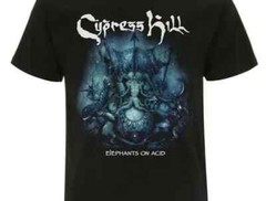 Cypress Hill Elephants on Acid Hip Hop Rap Tusks DJ Music Shirt CH-EOA-TS-BLK