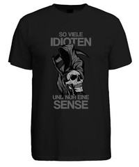 So Many Idiots And Only One Scythe Reaper Statement Gothic Humor Men’s T-Shirt