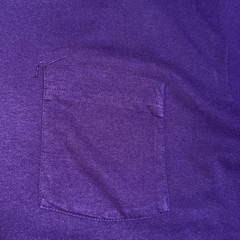 VTG BVD Purple shirt Single stitch Blank Pocket Size X Large 90s