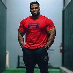 Men’s Sport Workout Gym Oversized T-Shirt Graphic Printed Cotton Streetwear Top