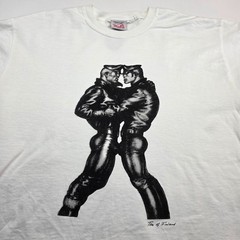 VTG Tom Of Finland Gay Leather BDSM Bondage LGBT T-Shirt Men Medium 90s