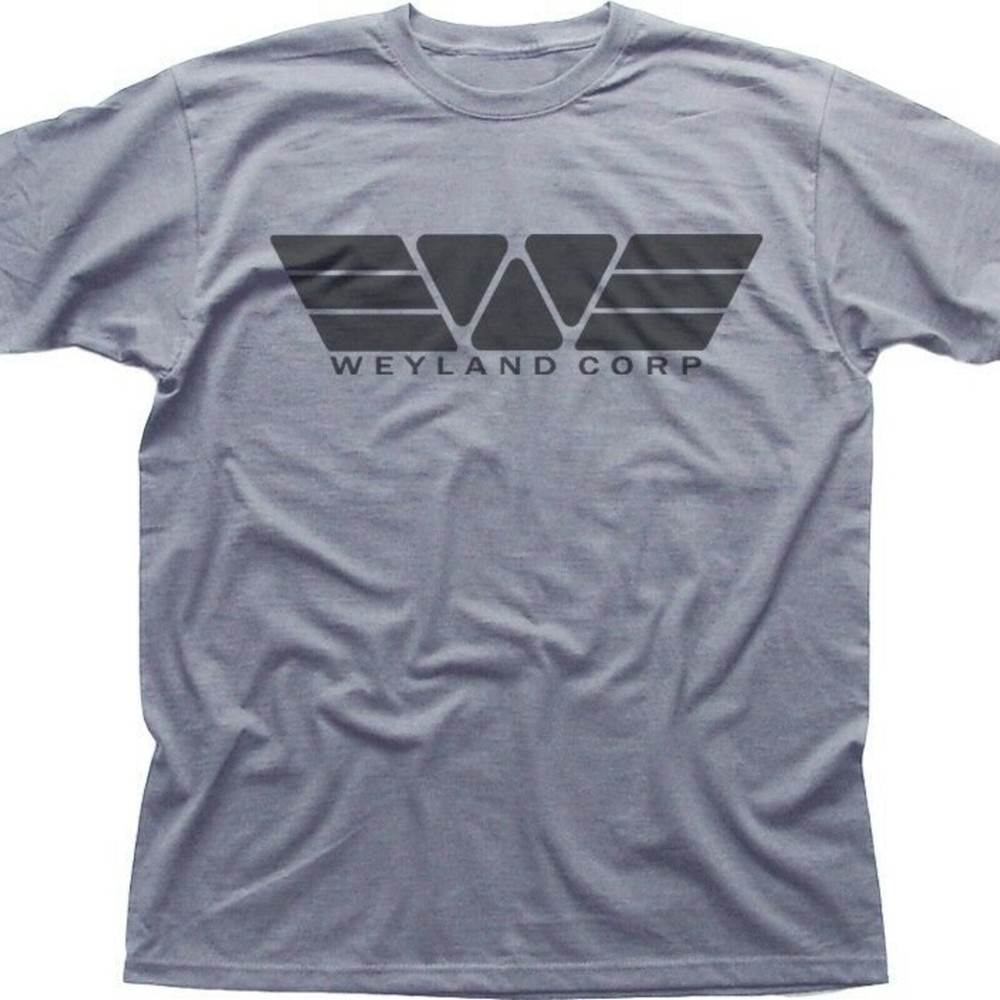 WEYLAND Corporation Corp Yutani ALIENS PROMETHEUS heather grey t-shirt