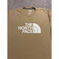 The North Face Graphic T-Shirt Mens Medium Tan Khaki Excellent Half Dome Logo