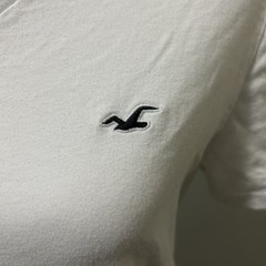 Hollister Must Have Collection White V Neck T Shirt Sz S Unisex Men’s Women’s T