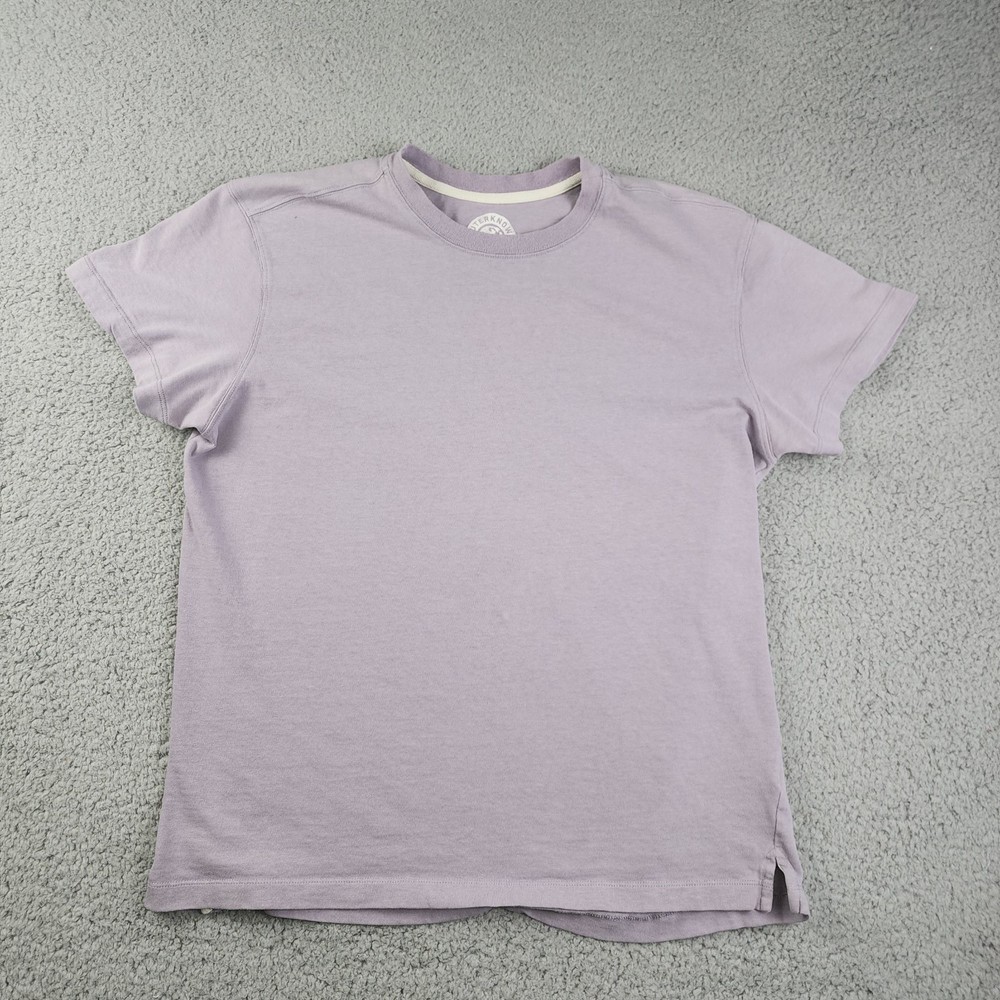 Outerknown Second Spin Shirt Mens Small Purple Organic Cotton Sustainable Tee