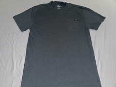 Dickies Men’s Large T-Shirt Short Sleeve Green Cotton/Poly Pocket Tee