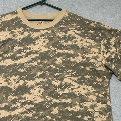 Vintage Rothco Shirt Mens 3XL Digital Camo Military Short Sleeve Combat Shirt
