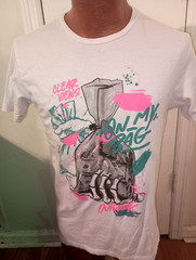 Outrank On My Bag Men’s Medium White Short Sleeve T-Shirt.