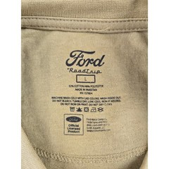 Ford Mustang Road Trip Mens Large Tan Graphic Tee Strike A Blow For Originality