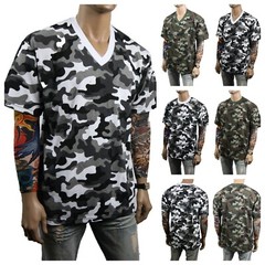 Men T-Shirt Army Military Hunting Camo Hipster Casual T Crew Neck & V-Neck S-5X