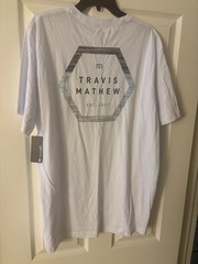 Travis Mathew Cadet T-Shirt Golf white NWT Men’s XL NEW
