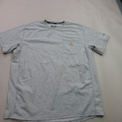 Carhartt Force T-Shirt Men’s Size L Large Gray Relaxed Fit Short Sleeve Pocket