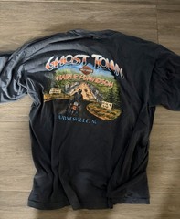 Vintage Harley Davidson Ghost Town 2005 Gene Lummus Single Stitch Shirt XL