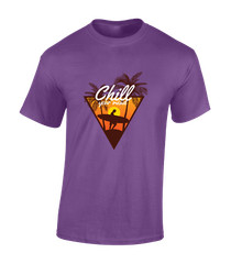 CHILL YOUR MIND MENS T SHIRT COOL SUMMER BEACH CASUAL FASHION DESIGN NEW TOP
