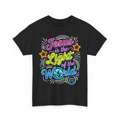 Jesus is The Light of The World John 8 12 Glowing Bible VBA T-Shirt