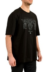 Versace Men’s “Bold & Loud” Print Crewneck Short Sleeve T-Shirt US 2XL IT 56