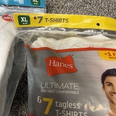 Hanes Mens 2 Pack Crew Neck T-Shirts Size XL Cool Comfort Tagless 11 Shirts