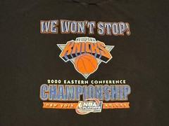 Vintage 2000 Champion New York Knicks XL Eastern Conference Championship T-Shirt
