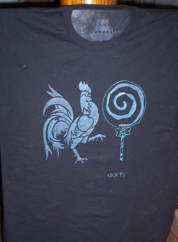 “Cock Sucker” T-Shirt by Cock T’s, any size, any color shirt and design